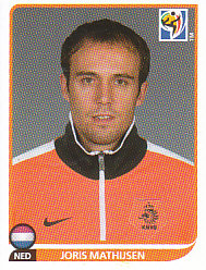 Joris Mathijsen Netherlands samolepka Panini World Cup 2010 #338